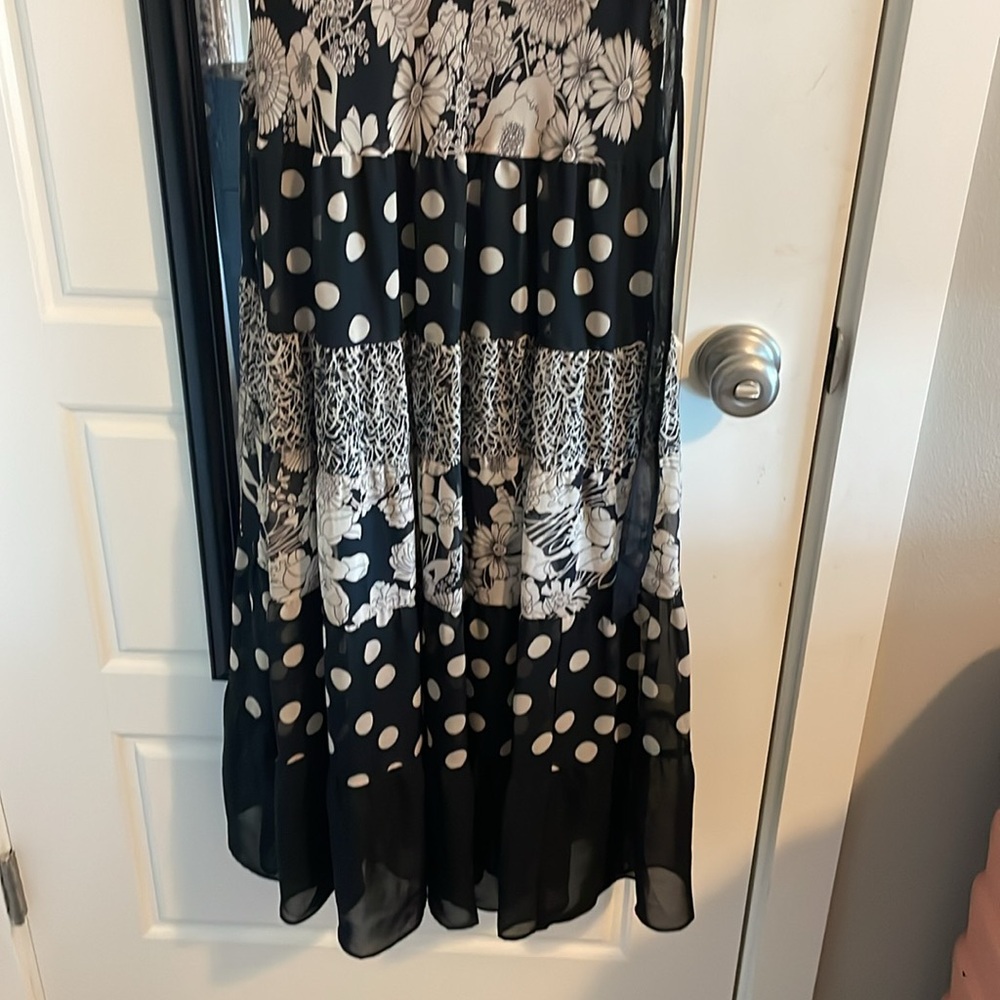 Vintage Jonathan Martin Multi Patterned Dress Wit… - image 4